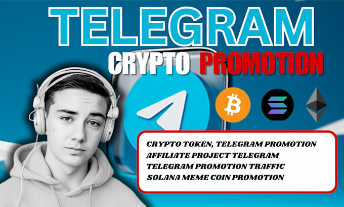 Gig Preview - Do crypto telegram promotion and marketing for your coin