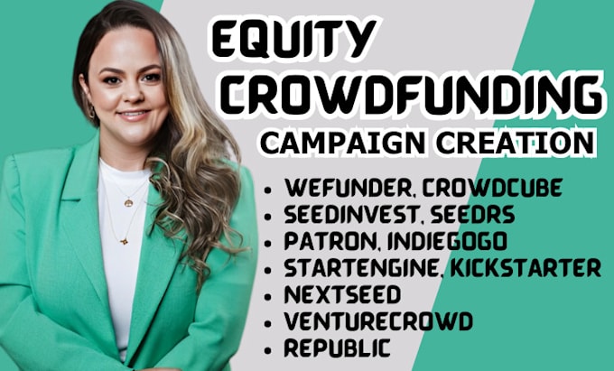 Gig Preview - Do equity crowdfunding campaign wefunder seedinvest campaign promotion