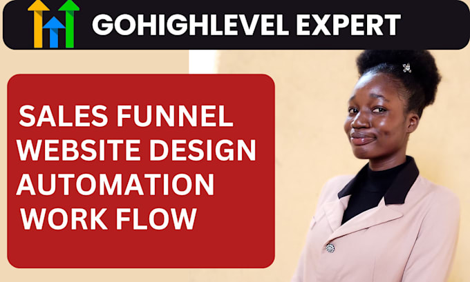 Gig Preview - Gohighlevel sales funnel, gohighlevel landing page, gohighlevel automation