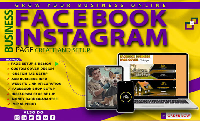 Gig Preview - Create professional facebook and instagram business page setup