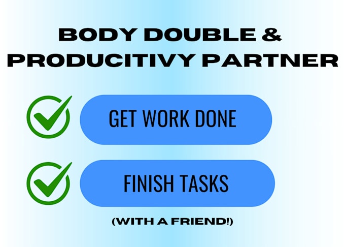 Bestseller - be your body double, accountability and productivity partner