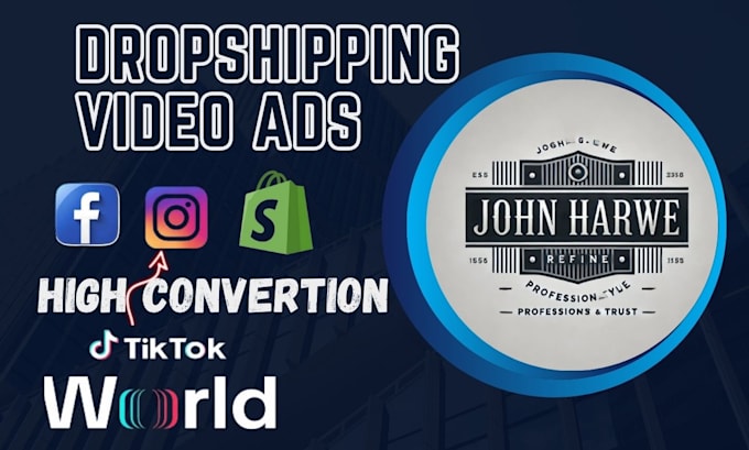 Gig Preview - Create viral tiktok dropshipping video ads tiktok ads of your products