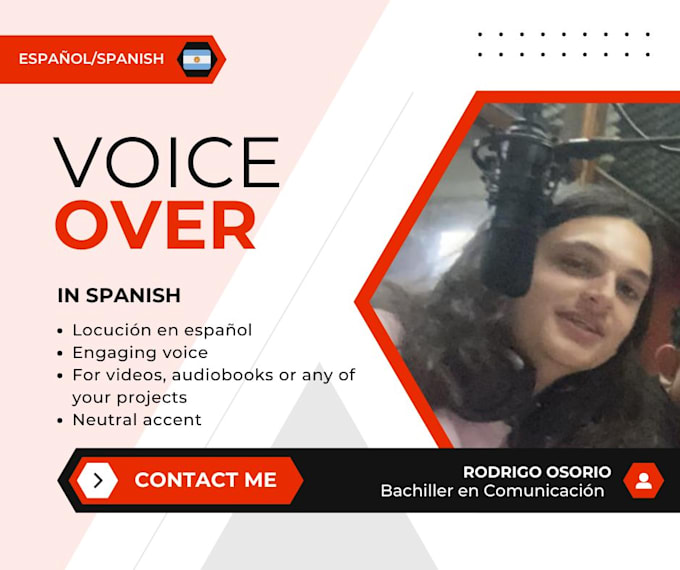 Gig Preview - Engaging spanish voice for your project voz en off español