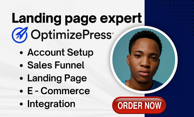 Gig Preview - Do optimizepress, optimizepress landing page, sales funnel, membership website