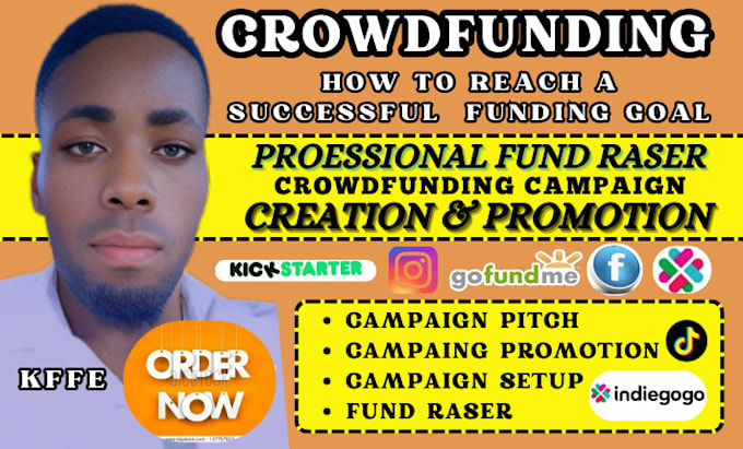 Gig Preview - Do crowdfunding campaign creation kickstarter gofundme campaign promotion