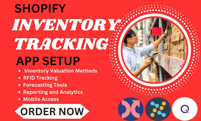 Gig Preview - Setup shopify inventory tracking syncx assisty qoblex merchbees prediko app