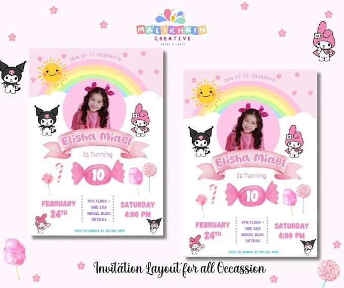 Gig Preview - Design a customized invitation card