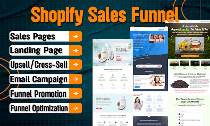 Gig Preview - Do shopify sales funnel, ghl salesfunnel, systeme io sales funnel, gohighlevel