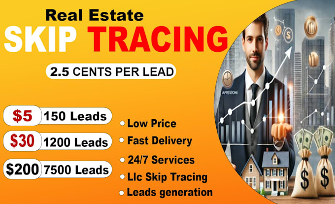 Gig Preview - Do real estate skip tracing, llc skip tracing