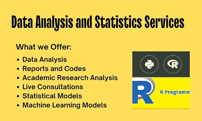 Bestseller - do advanced data analysis and visualization with python r