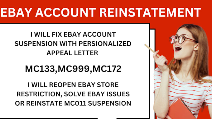 Gig Preview - Reinstate suspended ebay account with appela letter reopen mc011 mc113 mc999