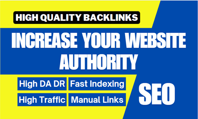 Gig Preview - Do off page SEO backlinks, high authority manual link building for your website