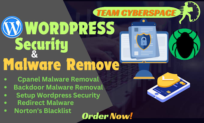 Gig Preview - Do wordpress malware remove and wordpress security