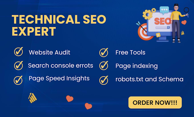 Gig Preview - Fix core web vitals search console errors, ahrefs semrush technical SEO audit