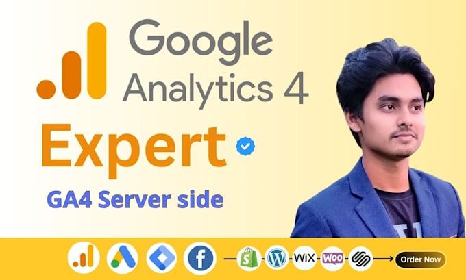 Gig Preview - Setup google analytics 4, ga4 server side ecommerce tracking by GTM tag manager