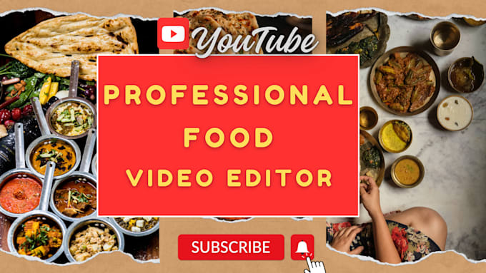 Gig Preview - Be your professional food video editor for youtube