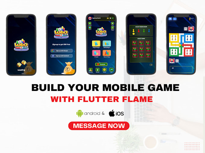 Gig Preview - Do flutter games development using flutter flame engine