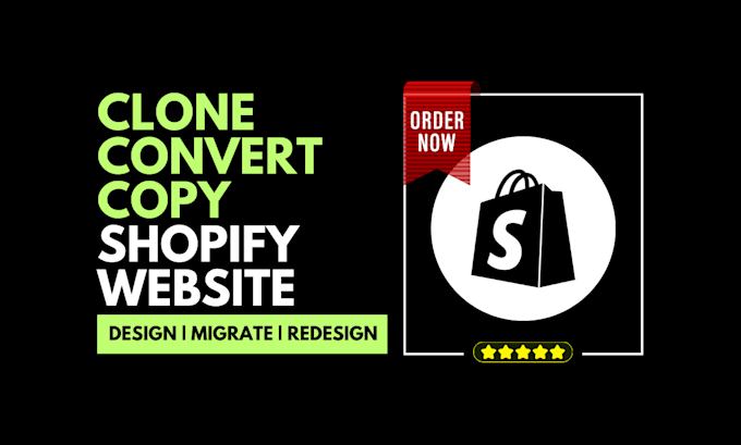 Gig Preview - Copy, clone, revamp, redesign shopify website, shopify store