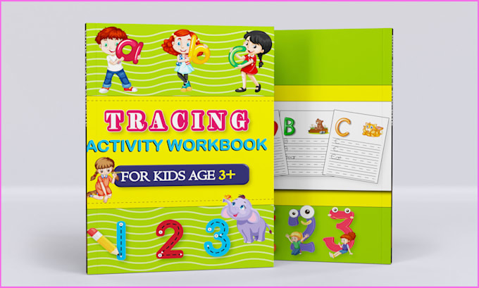 Gig Preview - Do kids coloring book cover kids activity book interior for kdp