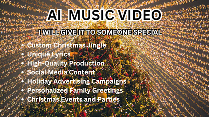 Bestseller - do a special  ai generated custom christmas jingle  with your lyrics any genre