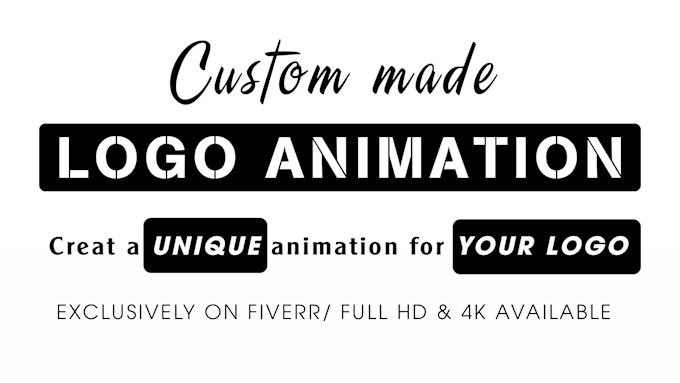 Gig Preview - Make a animation logo intro for you, both fast and cheap