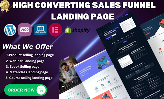 Bestseller - create a high converting sales funnel landing page