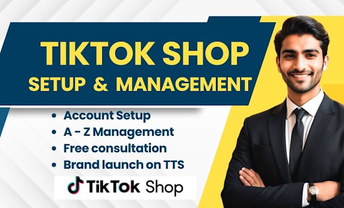 Bestseller - setup, list product and manage your tiktok shop account