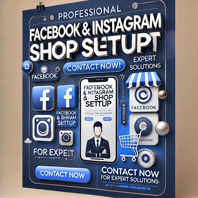 Gig Preview - Set up facebook and instagram shop with ecommerce shopify store marketing ads