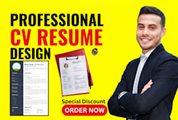 Gig Preview - Expertly create CV or resume design, cover letter university and job in 24 hours