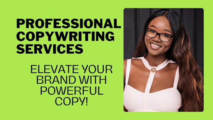 Gig Preview - Do copywriting that elevates your brand