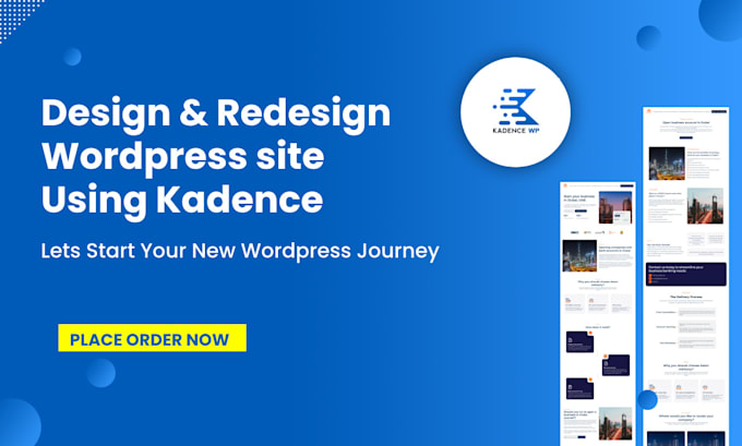 Gig Preview - Redesign wordpress website with kadence, kadence blocks, kadence pro