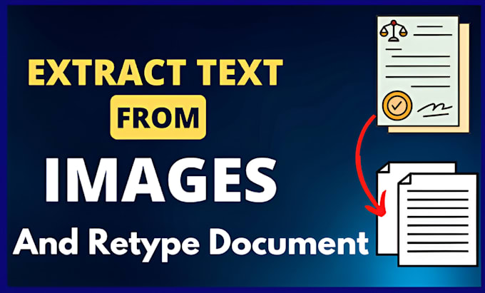 Bestseller - extract text from images,type, retype document quickly