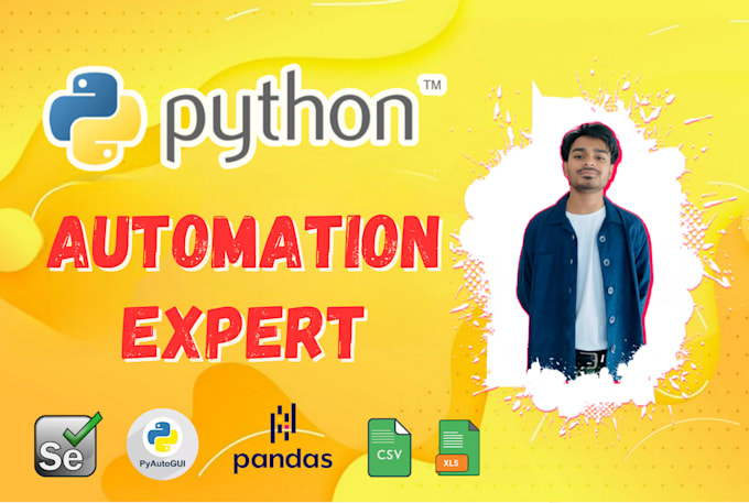 Gig Preview - Automate repetitive tasks, excel, and business processes using python rpa