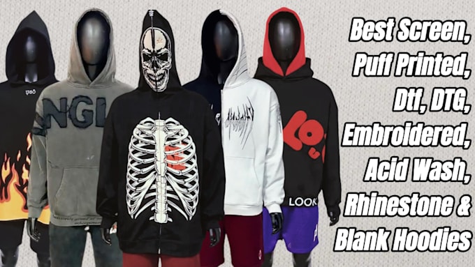 Gig Preview - Manufacture custom hoodies with your design and deliver to your door