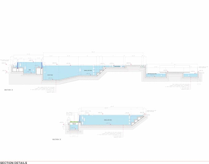 Gig Preview - Professional swimming pool shop drawings and detailed cad designs