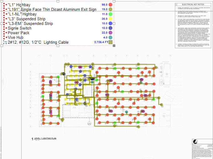 Gig Preview - Do detailed electrical quantity takeoff and cost estimation