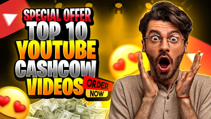 Gig Preview - Create top 10 videos and cash cow youtube videos