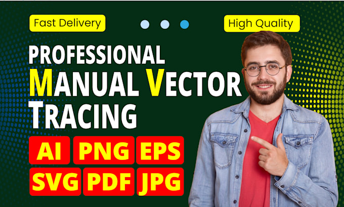 Gig Preview - Do manual vector tracing, vectorize logo, redraw convert image to vector