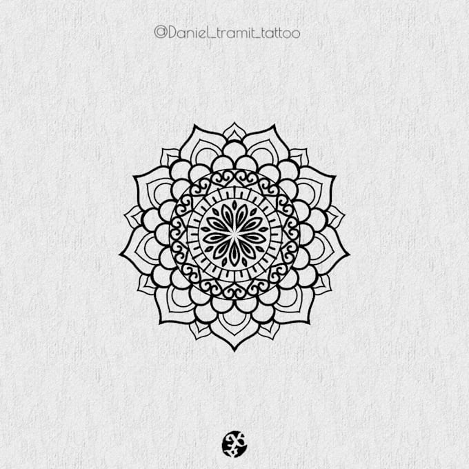 Gig Preview - Create a tattoo design based on mandala style for you