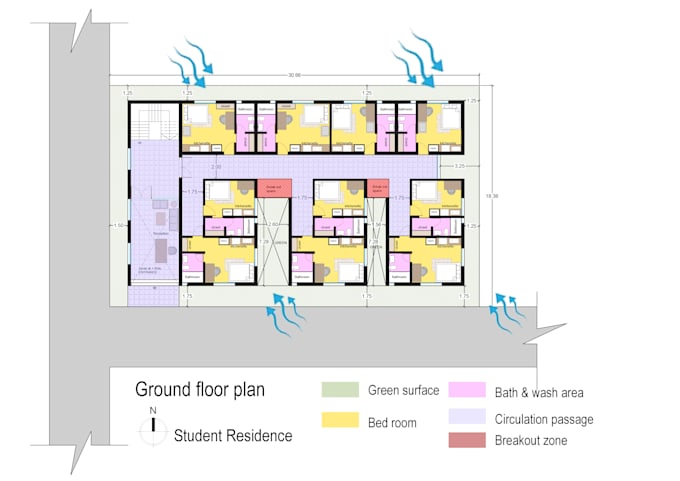 Gig Preview - Draw your architectural floor plan in auto cad 2d