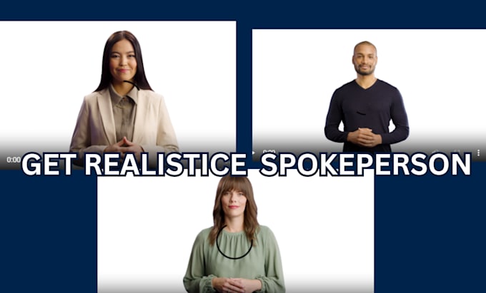 Gig Preview - Create american ai spokesperson video with a human avatar perfect