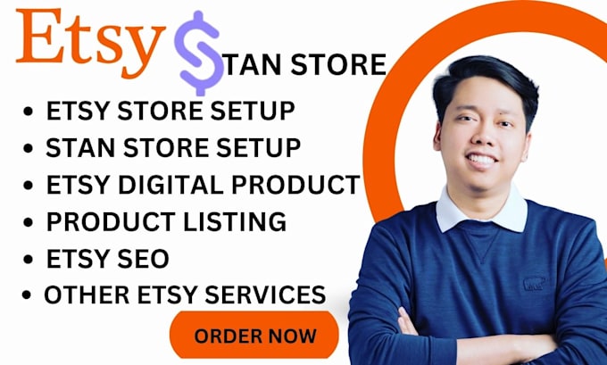 Gig Preview - Etsy digital products, stan store, etsy seo, etsy listing, flowchart, etsy pod