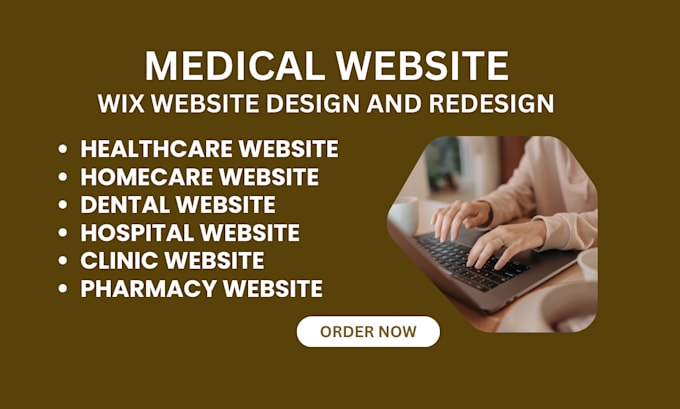 Gig Preview - Design and redesign homecare medical clinic healthcare hospital wix website