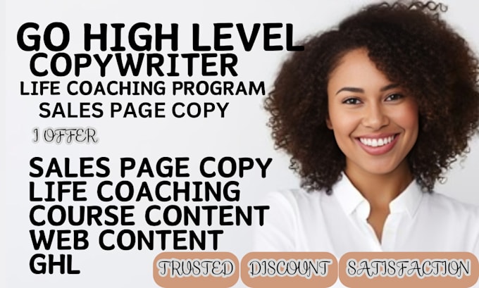 Gig Preview - Write a sales page copy for business with a life coaching online course content