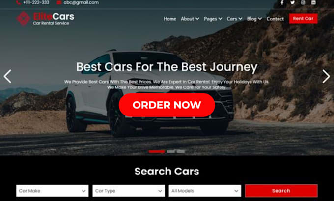 Bestseller - car rental website, car dealer website rental website car rental booking website