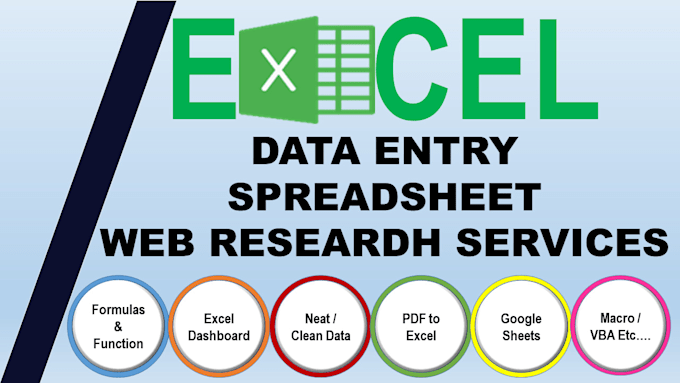 Gig Preview - Do fix excel spreadsheet formulas vba macro data entry in google sheet