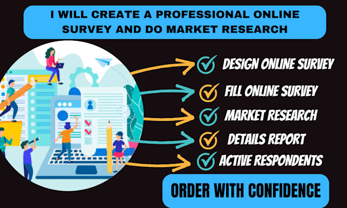 Gig Preview - Create online survey do market research web research product survey and analysis