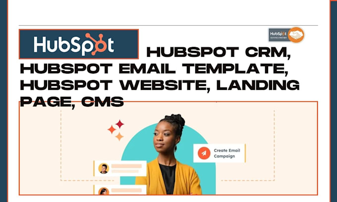 Gig Preview - Setup hubspot CRM, hubspot email template, hubspot website, landing page, cms