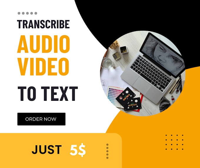 Gig Preview - Transcribe audio or video to text 24 hours