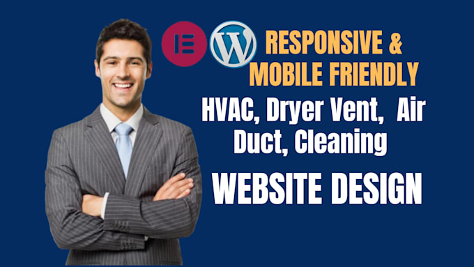 Gig Preview - Design responsive hvac dryer vent air duct cleaning website lead generation